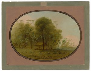 Arowak-Dorf von George Catlin