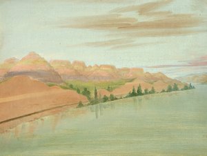 Schöne Lehmklippen, 1900 Meilen über St. Louis