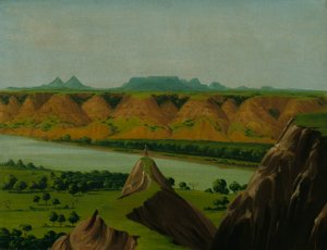 Große Biegung am oberen Missouri, 1900 Meilen über St. Louis von George Catlin