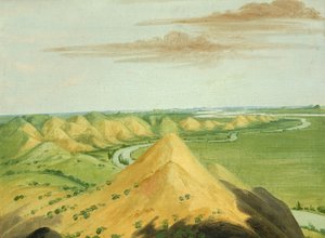 Lehmklippen, zwanzig Meilen oberhalb der Mandans von George Catlin