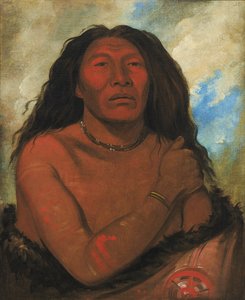 Duhk-gits-o-ó-see, Roter Bär, ein angesehener Krieger, 1832