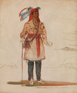 Ee-tów-o-kaum, Beide Seiten des Flusses, Häuptling des Stammes, 1836