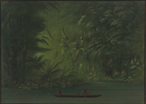Eingang zu einer Lagune, Ufer des Amazonas von George Catlin