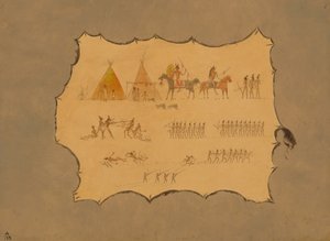 Faksimile eines Cheyenne-Mantels, 1861-1869 von George Catlin