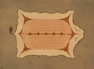 Faksimile eines Sioux-Mantels mit Stachelschweinborsten, 1861-1869 von George Catlin