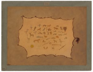 Faksimile eines Ojibbeway-Mantels von George Catlin