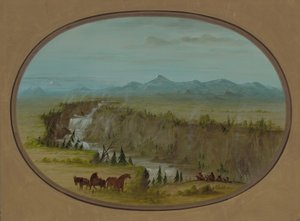 Wasserfälle des Snake River, 1855-1869 von George Catlin