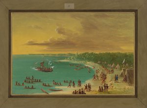 Erste Fahrt des Griffin auf dem Eriesee, 7. August 1679, 1847-48