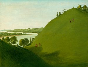 Floyds Grab, wo Lewis und Clark Sergeant Floyd begruben von George Catlin