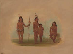 Vier Goo-a-give Indianer, 1854-1869