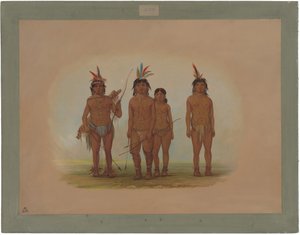 Vier Macouchi-Indianer