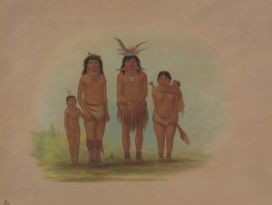 Vier Sepibo-Indianer, 1854-1869