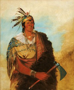 Go-to-ków-páh-ah, Steht allein, ein ausgezeichneter Tapferer von George Catlin