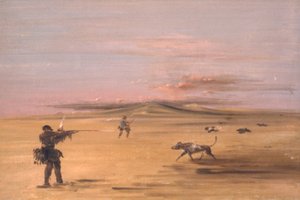 Moorhuhnjagd auf den Missouri-Prärien von George Catlin