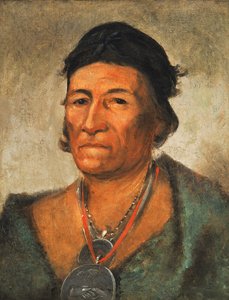 Ko-mán-i-kin, Große Welle, ein alter und angesehener Häuptling, 1831
