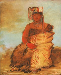 La-kée-too-wi-rá-sha, Kleiner Häuptling, ein Tapage Pawnee Krieger von George Catlin