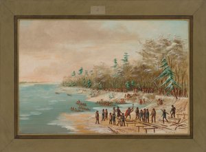 La Salle schlägt den ersten Bolzen für den Griffin, 26. Januar 1679, 1847-48