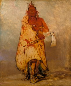 Le-sháw-loo-láh-le-hoo, Großer Elch, Häuptling der Skidi (Wolf) Pawnee von George Catlin