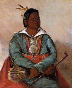 Mó-sho-la-túb-bee, Der, der auslöscht und tötet, Häuptling des Stammes von George Catlin