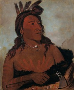 Mah-tó-che-ga, Kleiner Bär, ein Hunkpapa-Krieger von George Catlin
