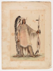 Mah-to-toh-pa, der Mandan-Häuptling von George Catlin