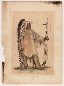 Mah-to-toh-pa, der Mandan-Häuptling von George Catlin