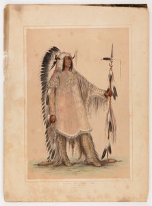 Mah-to-toh-pa, der Mandan-Häuptling von George Catlin