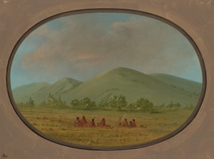 Nishnabotana-Klippen, Oberer Missouri von George Catlin