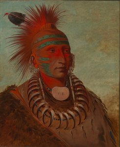 No-ho-mun-ya, Einer, der keine Aufmerksamkeit schenkt von George Catlin
