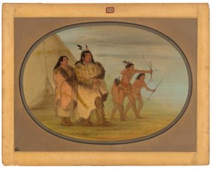 Ojibbeway-Indianer von George Catlin