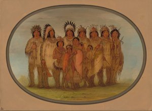 Ojibbeway-Indianer in Paris, 1861-1869