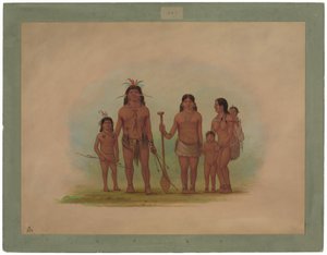 Orejona-Häuptling und Familie