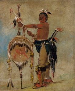 Pash-ee-pa-hó, Kleiner Stechender Häuptling, ein ehrwürdiger Sauk-Häuptling von George Catlin