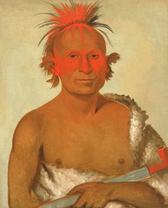 Pash-ee-pa-hó, Kleiner Stechender Häuptling, der Jüngere, einer von Black Hawks Tapferen von George Catlin