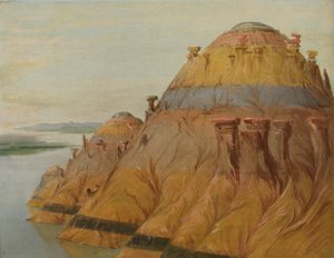 Malerische Lehmklippe, 1700 Meilen über St. Louis von George Catlin