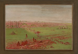 Pipestone-Steinbruch am Coteau des Prairies von George Catlin
