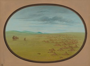 Präriehunddorf, 1861-1869 von George Catlin
