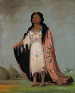 Pshán-shaw, Süßduftendes Gras, Zwölfjährige Tochter von Bloody Hand von George Catlin