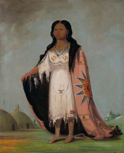 Pshán-shaw, Süßduftendes Gras, zwölfjährige Tochter von Bloody Hand von George Catlin