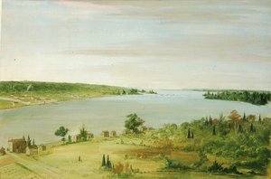 Sault Ste. Marie, mit der US-Garnison in der Ferne