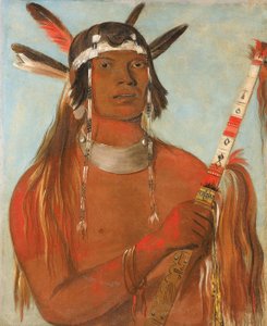 Seehk-hée-da, Mausfarbene Feder, ein berühmter Krieger von George Catlin