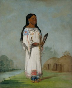Seet-sé-be-a, Mittagssonne, ein hübsches Mädchen, 1832 von George Catlin
