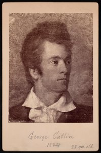Selbstporträt von George Catlin 1796-1872, 1824 von George Catlin