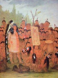 Selbstporträt, ca. 1835 von George Catlin