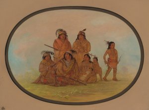 Seminolee-Indianer, Gefangene in Fort Moultrie, 1861-1869 von George Catlin