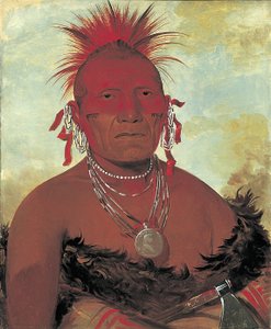 Shón-ka-ki-he-ga, Pferdehäuptling, Großhäuptling der Pawnee von George Catlin