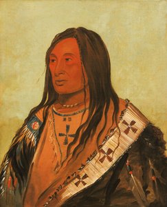 Tâh-zee-keh-dâ-cha, Torn Belly, ein angesehener Krieger