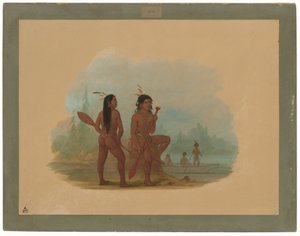 Zwei junge Hyda-Männer von George Catlin