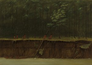 Ansicht des unteren Mississippi (1861-1869) von George Catlin