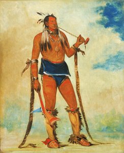 Wah-chee-háhs-ka, Mann, der alles nach draußen bringt, 1835 von George Catlin